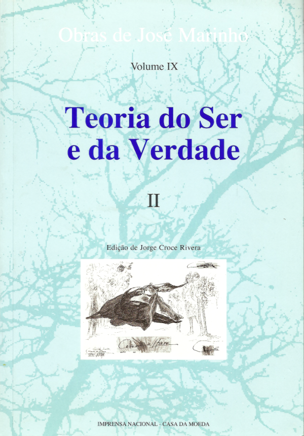 Teoria do Ser e da Verdade, Tomo II, José Marinho